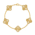 Clover Leaf Bracelet Gold