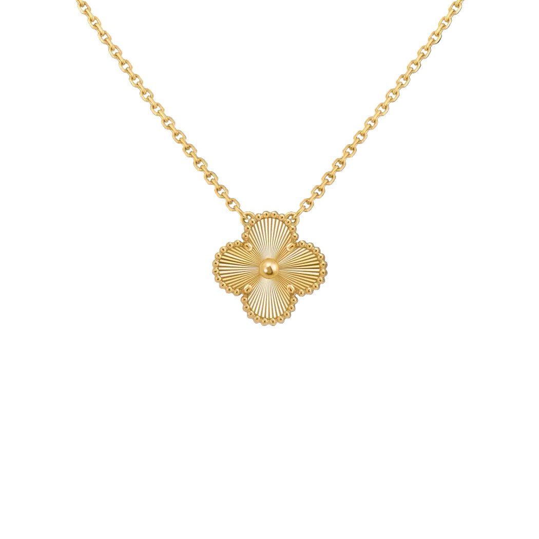 Clover Leaf Necklace Gold