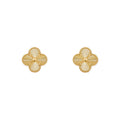 Clover Leaf Earrings Gold